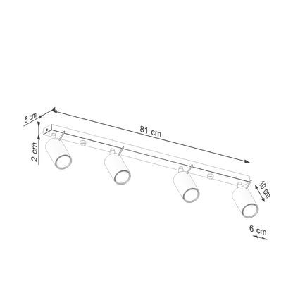 RING 4L plafondlamp
