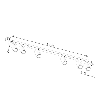 RING 6L plafondlamp