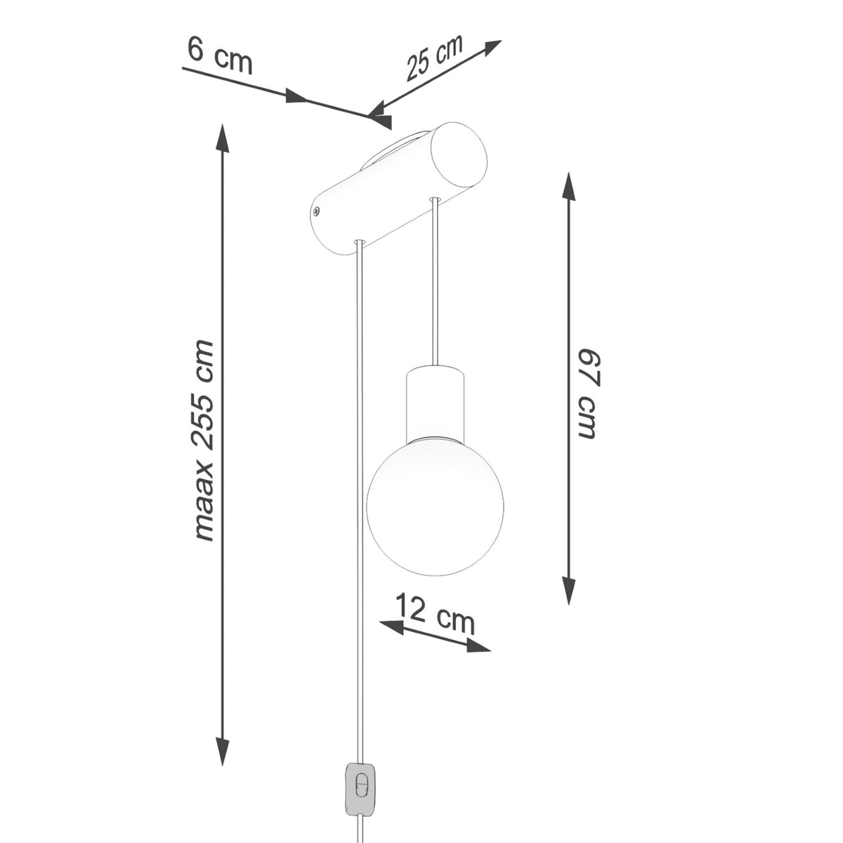 NIBMI G9 wandlamp