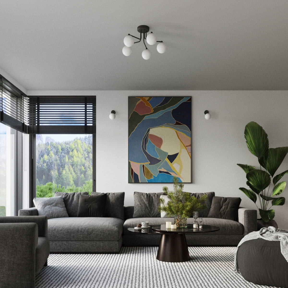 ASTRAL 1 wandlamp zwart