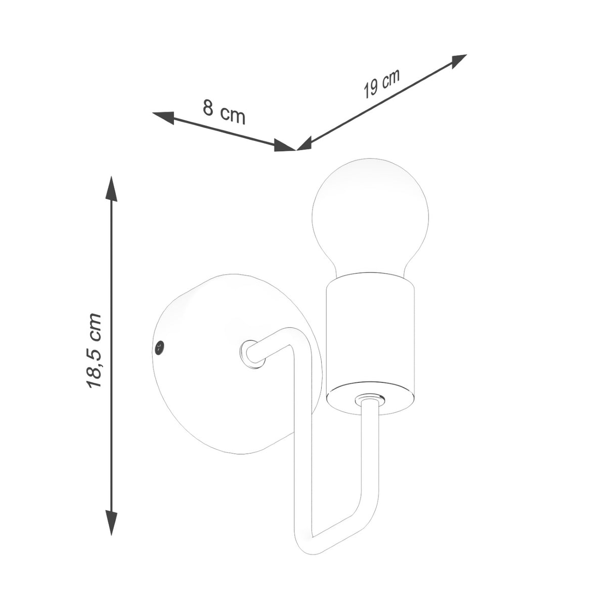 TIMBO wandlamp in wit