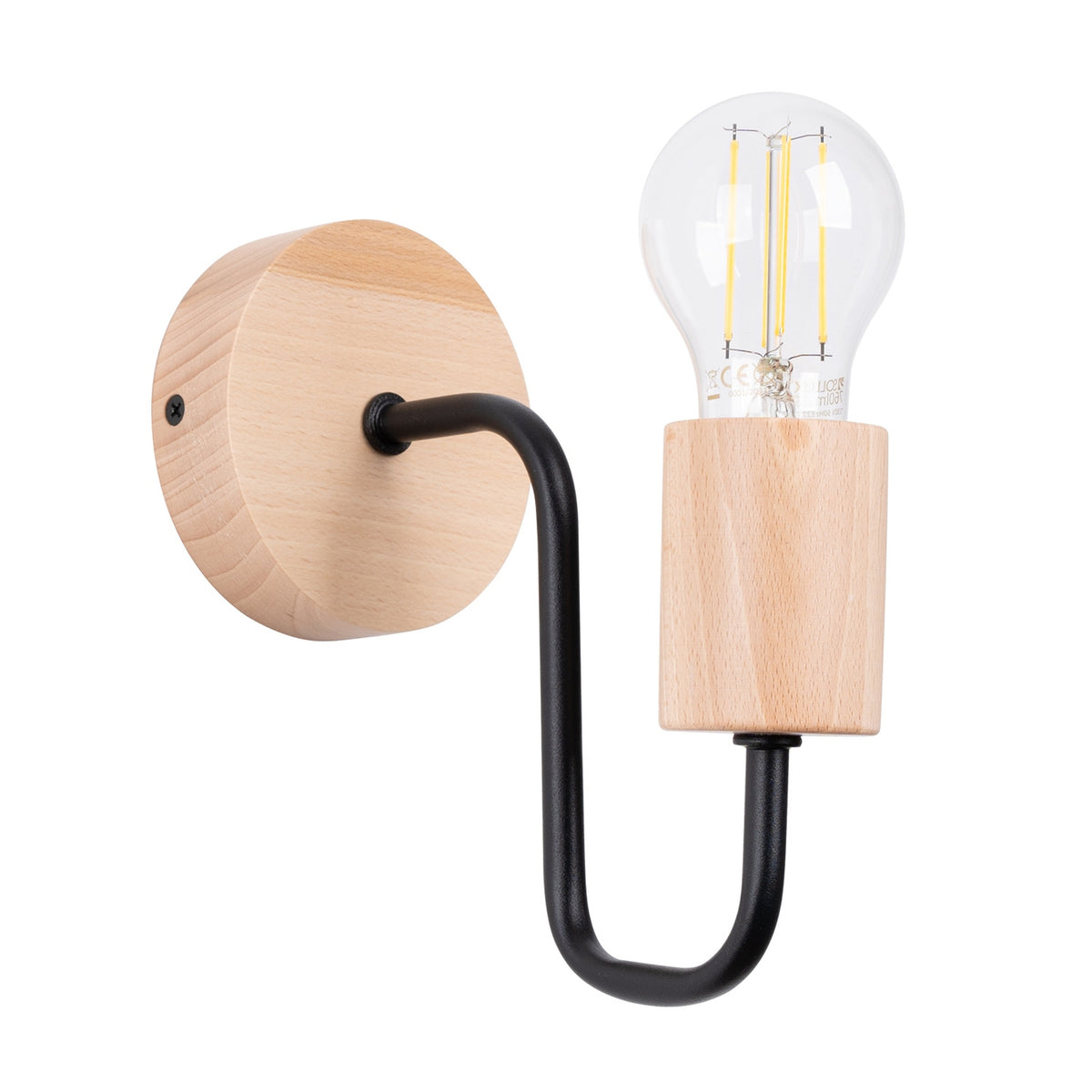 TIMBO wandlamp in zwart