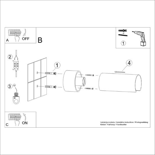 FLASH wandlamp wit