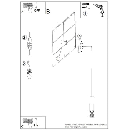 LAMI wandlamp in wit
