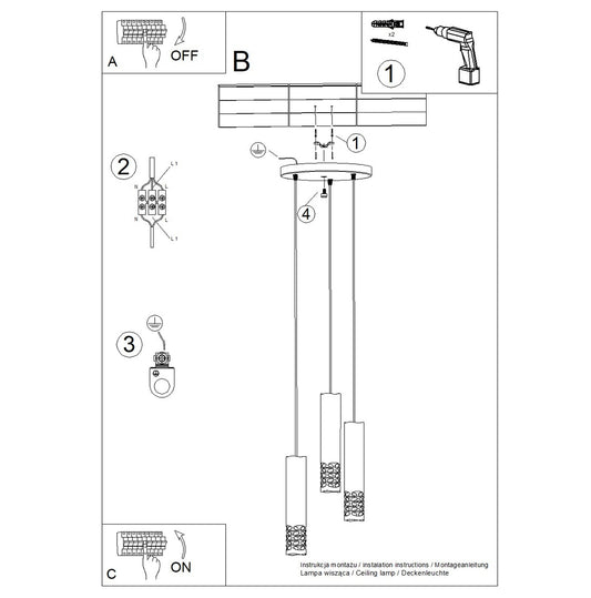 LIRO 3P hanglamp