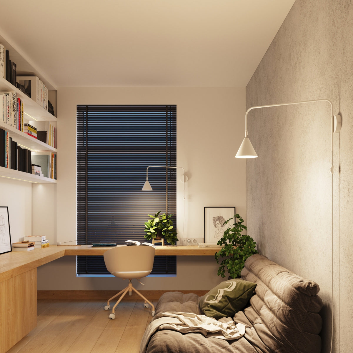 NOX wandlamp in wit