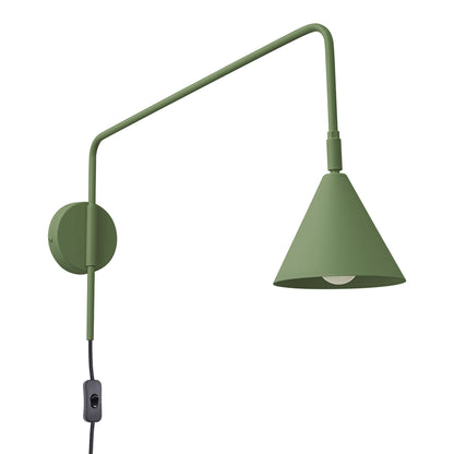 NOX wandlamp in olijfgroen