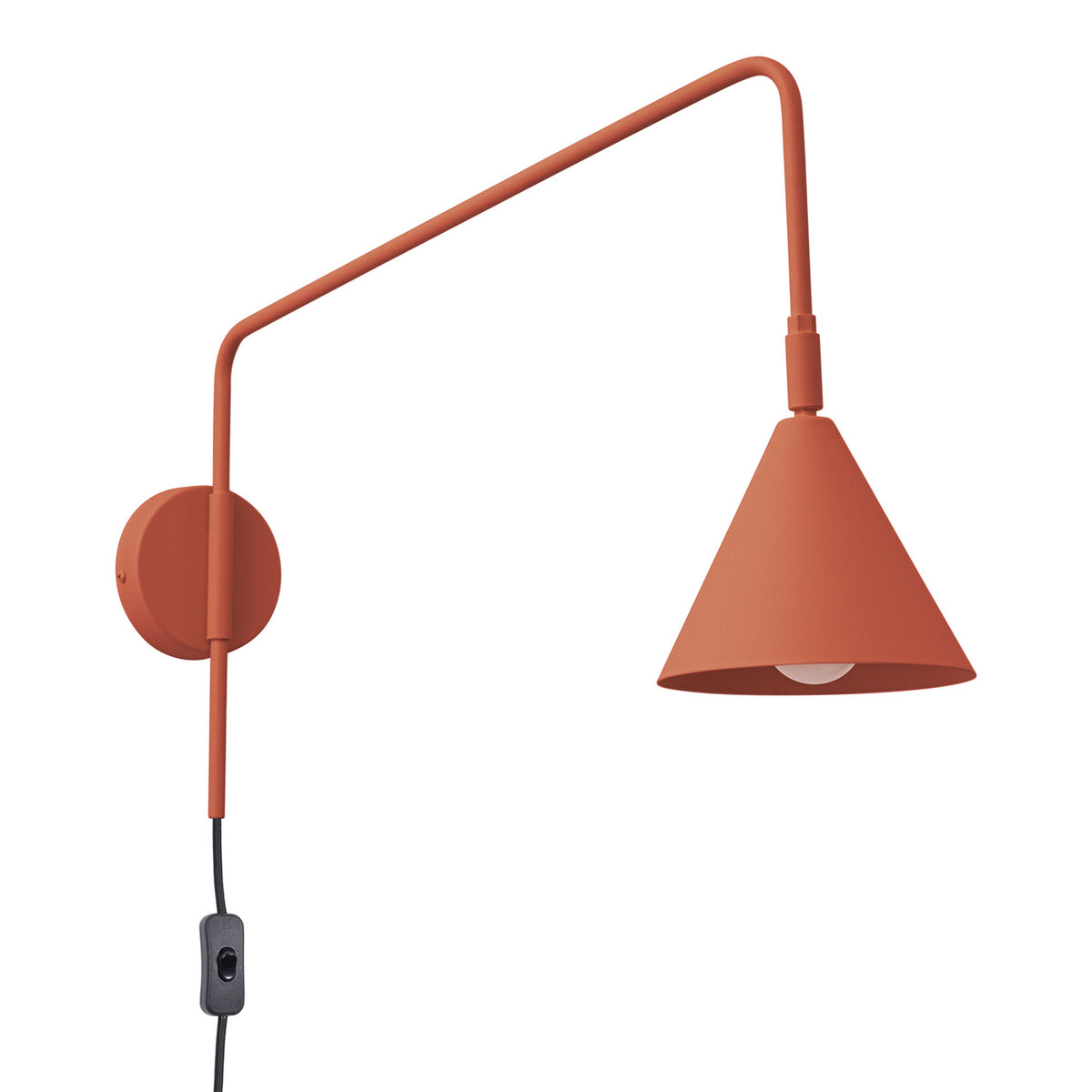 NOX wandlamp in rood oker