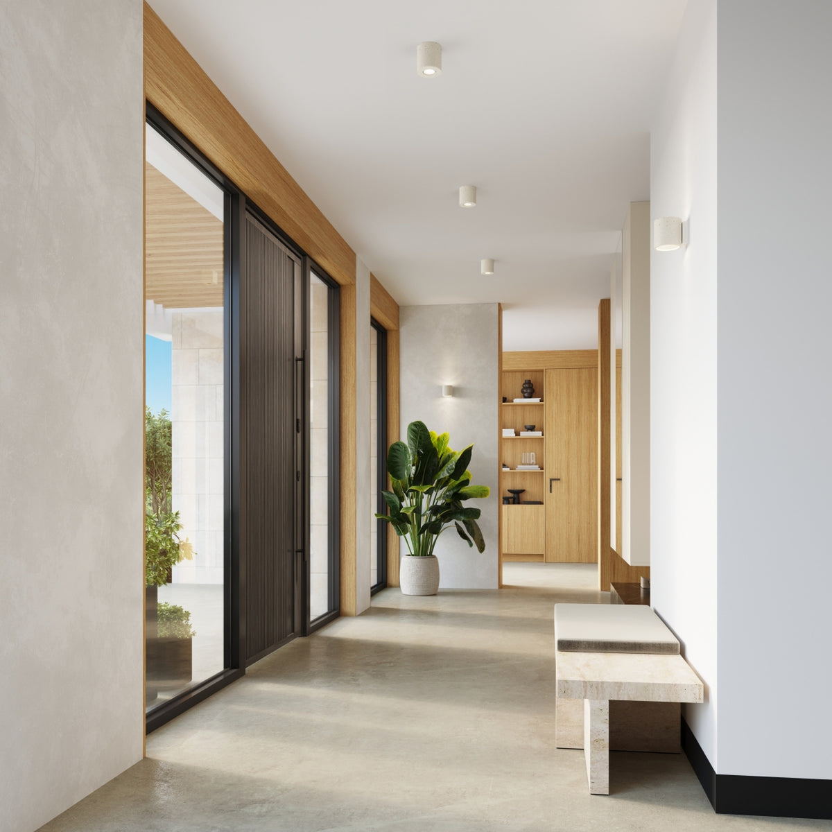 ORBIS wandlamp in beton beige