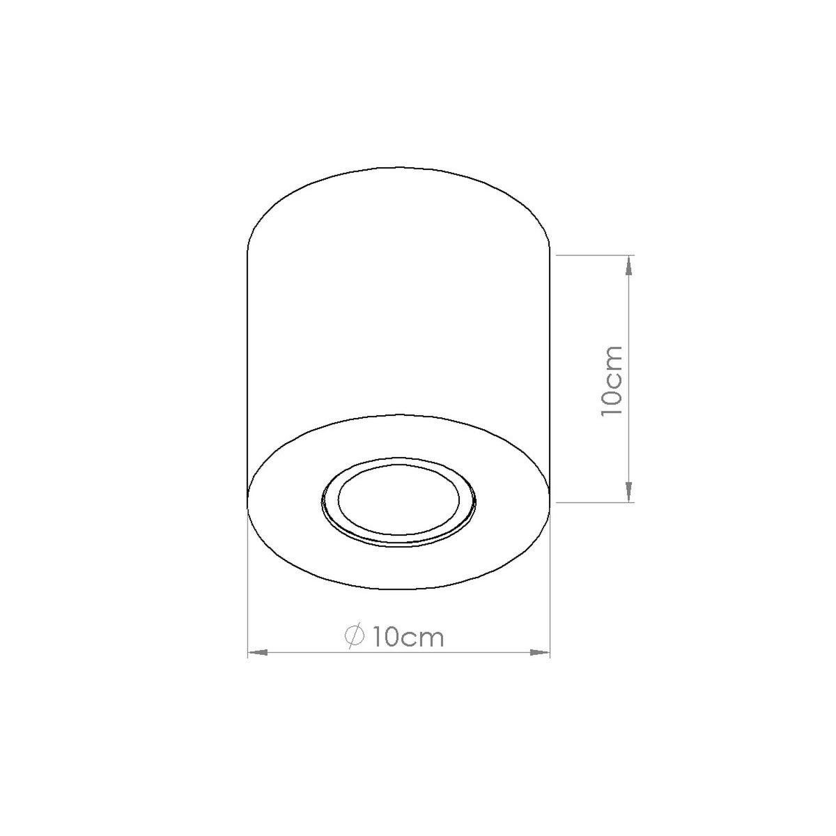ORBIS plafondlamp beton olijfgroen