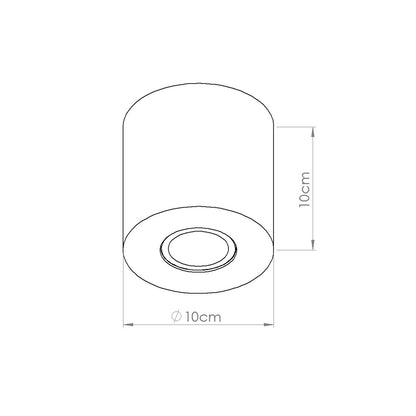 ORBIS plafondlamp beton olijfgroen