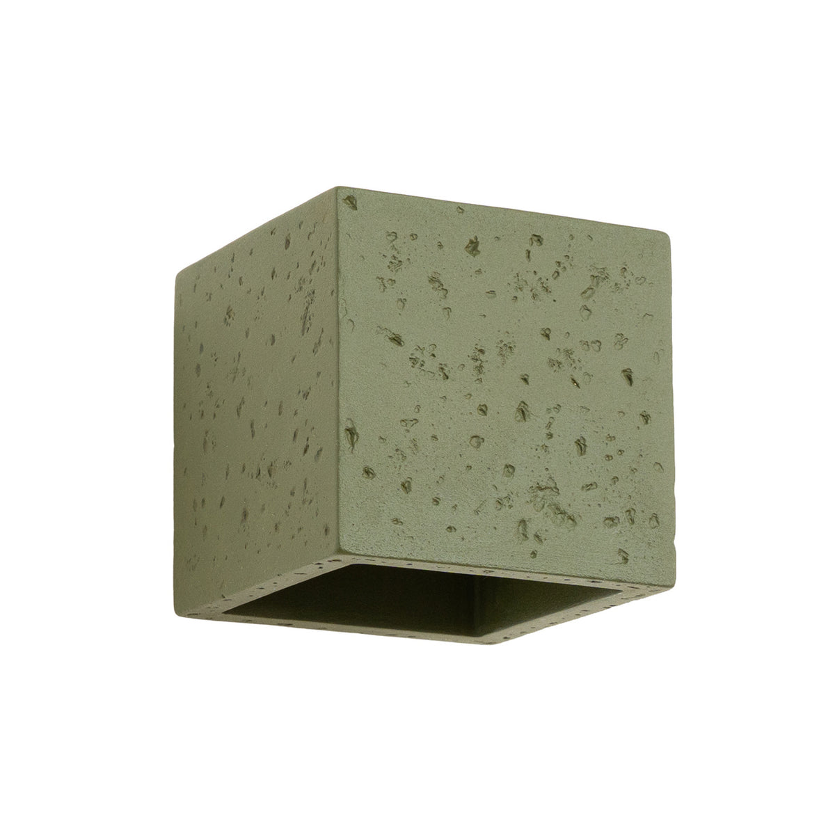 QUAD wandlamp in beton olijfgroen