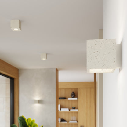 QUAD wandlamp in beton beige