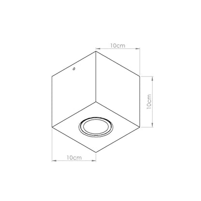 QUAD plafondlamp beton beige