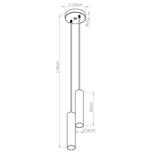 LAGOS 2P hanglamp