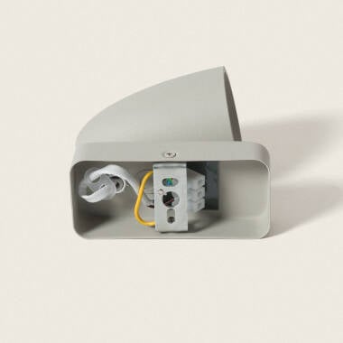 Wandlamp Bentaro aluminium van bovenaf