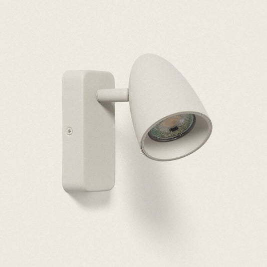 Wandlamp Bentaro aluminium spot in steengrijs