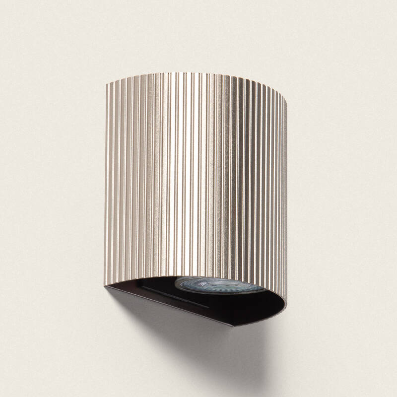 Wandlamp Puntaro aluminium brons