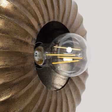 Wandlamp Atrivo detail van de ronde kap