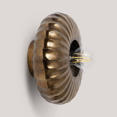 Wandlamp Atrivo messing vooraanzicht