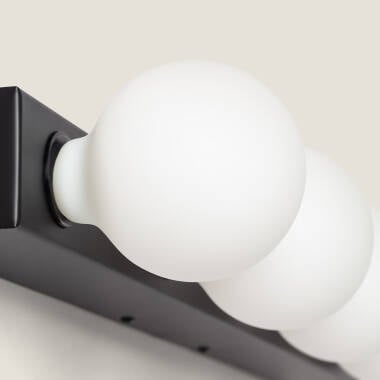 Wandlamp Daltivo zwart zijaanzicht