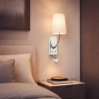 Wandlamp Pravano met leeslamp (afbeelding 2)