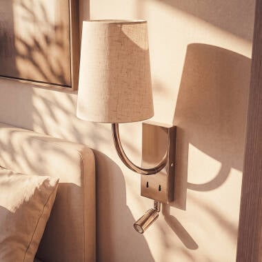 Wandlamp Pravano met leeslamp (afbeelding 3)