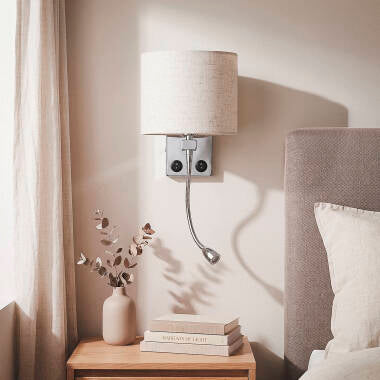 Wandlamp Torvaro van opzij gezien