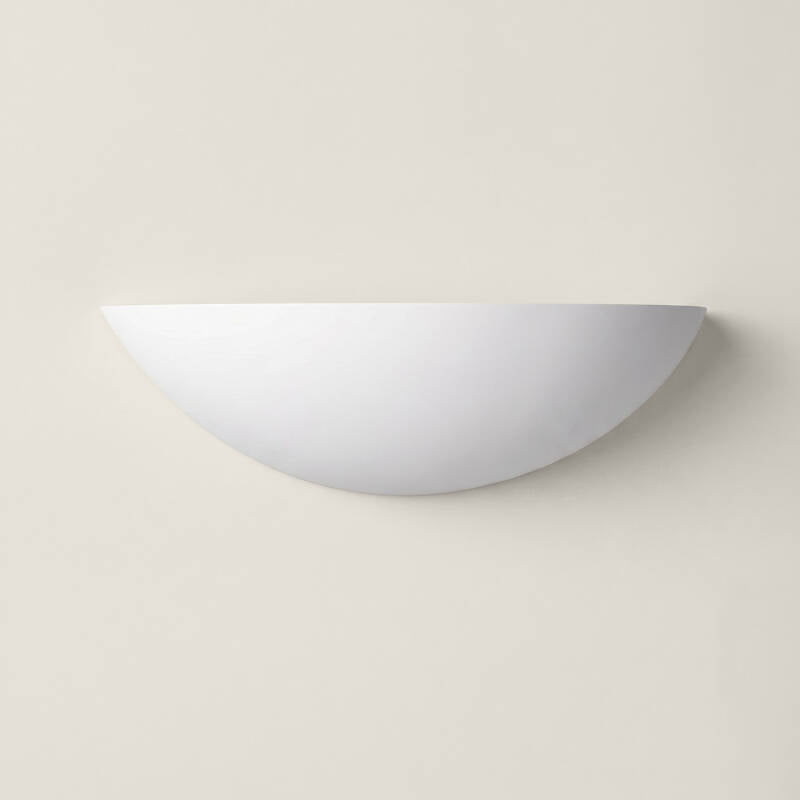 Wandlamp Quinavo van wit gips in langwerpige vorm