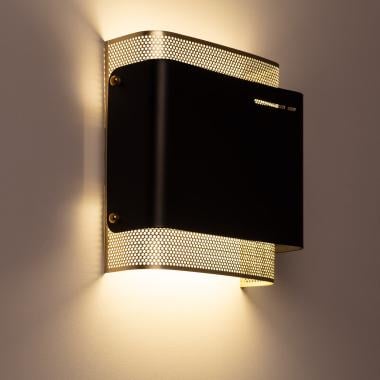 Wandlamp Entravo brandend met lichtpatroon op de wand