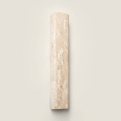 Wandlamp Ithano van travertijn in beige