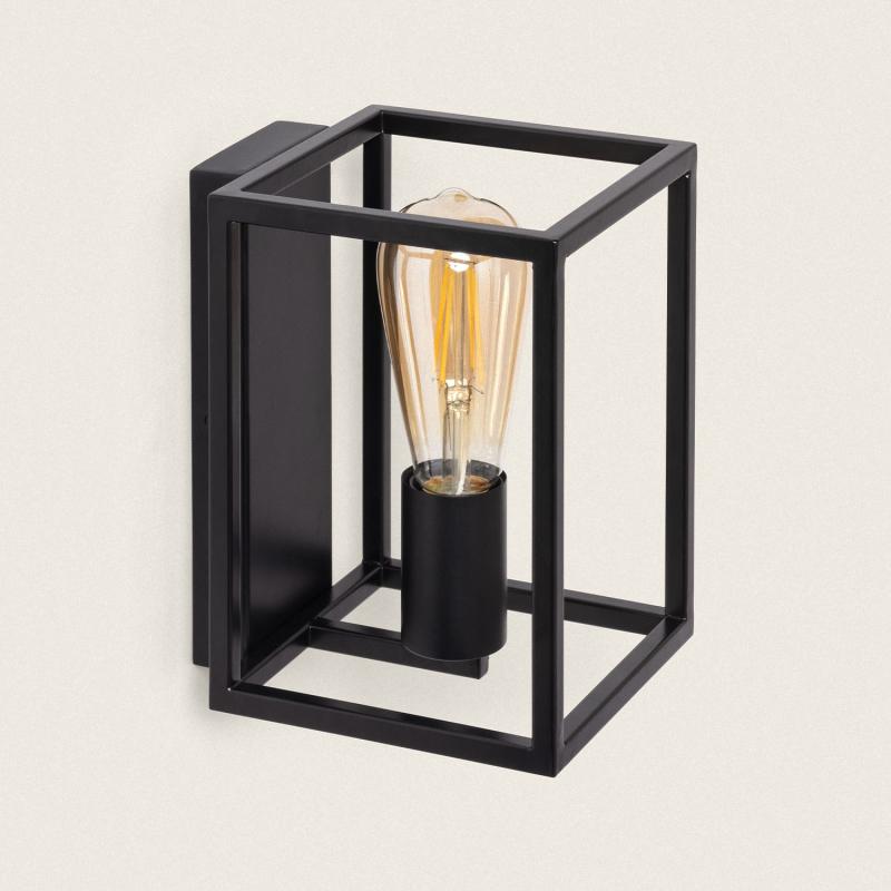 Wandlamp Aldavo zwart zijaanzicht