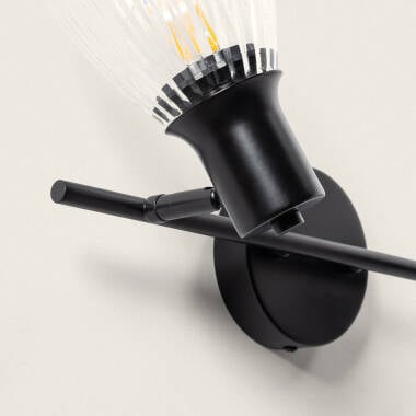 Wandlamp Kirbano detail van een glazen kap