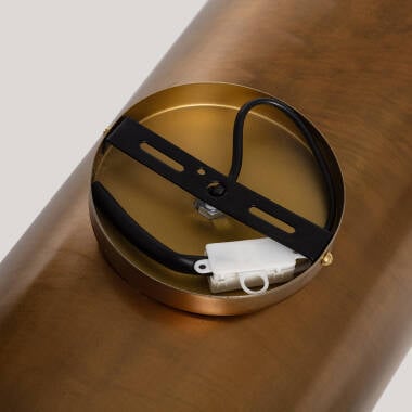 Wandlamp Zandivo in messingkleur, vooraanzicht
