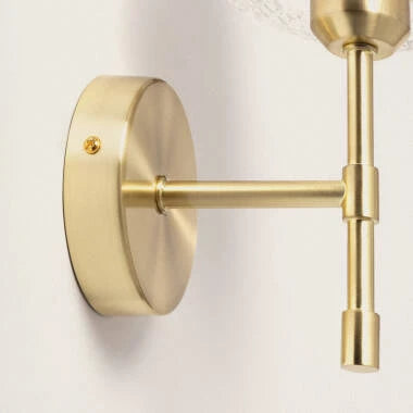 Wandlamp Ospiano goud, glas en metaal (afbeelding 6)