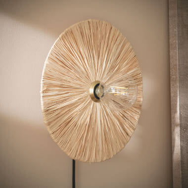 Wandlamp Mostivo raffia naturel (afbeelding 2)