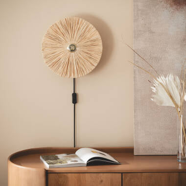 Wandlamp Mostivo raffia naturel (afbeelding 4)