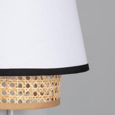 Wandlamp Mundaro rotan en textiel (afbeelding 6)