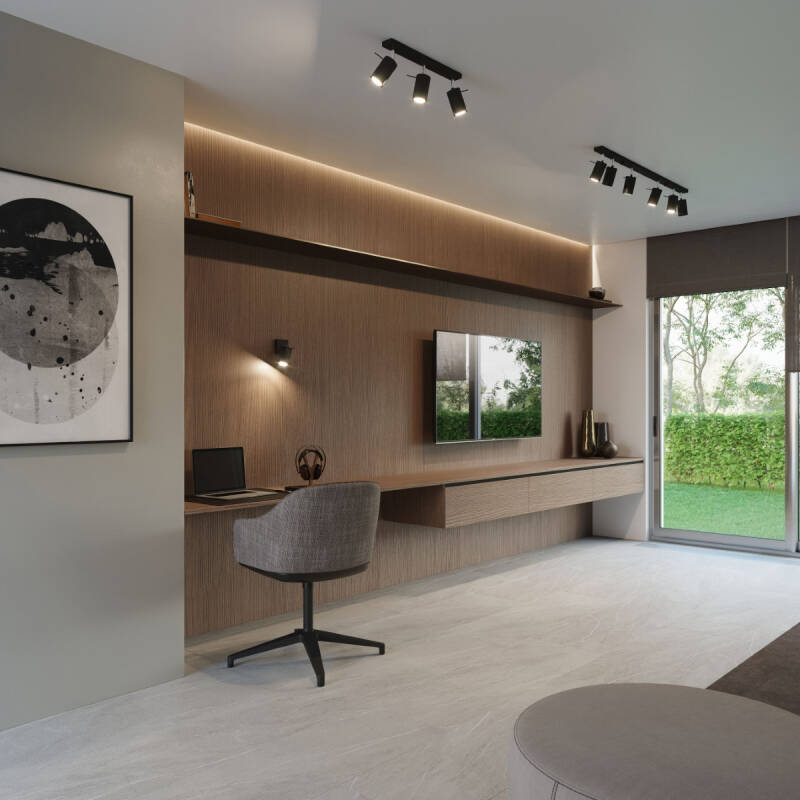 Wandlamp Nastaro zwart staal (afbeelding 2)
