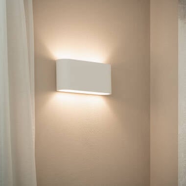 Wandlamp Embrano van gips, zijaanzicht