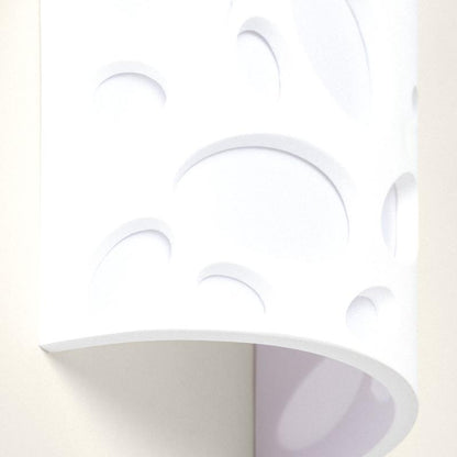 Wandlamp Fildaro van gips, zijaanzicht
