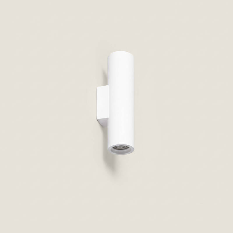 Wandlamp Rialtaro van wit gips met licht naar twee kanten