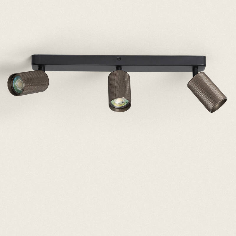 KLENDIVO aluminium plafondlamp met drie richtbare spots, afbeelding 2