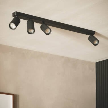 GALMARO plafondbalk met vier richtbare spots 78 cm, afbeelding 3