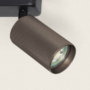 GALMARO plafondbalk met vier richtbare spots 78 cm in brons, afbeelding 5