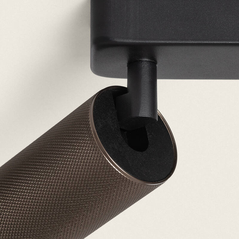 GALMARO plafondbalk met vier richtbare spots 78 cm in brons, afbeelding 4