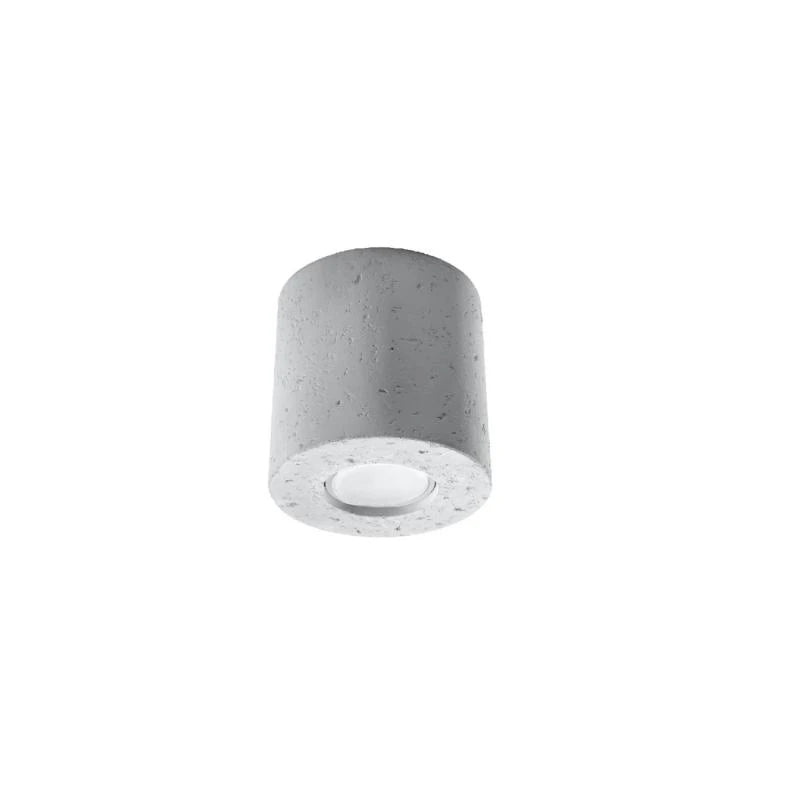GILNARO cilindrische plafondlamp van beton in grijs, foto 2