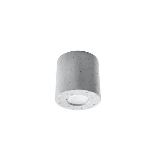 GILNARO cilindrische plafondlamp van beton in grijs, foto 2