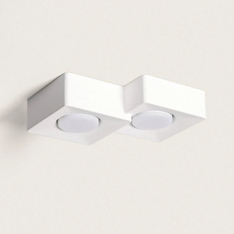 XEMBRANO plafondlamp van gips met twee spots