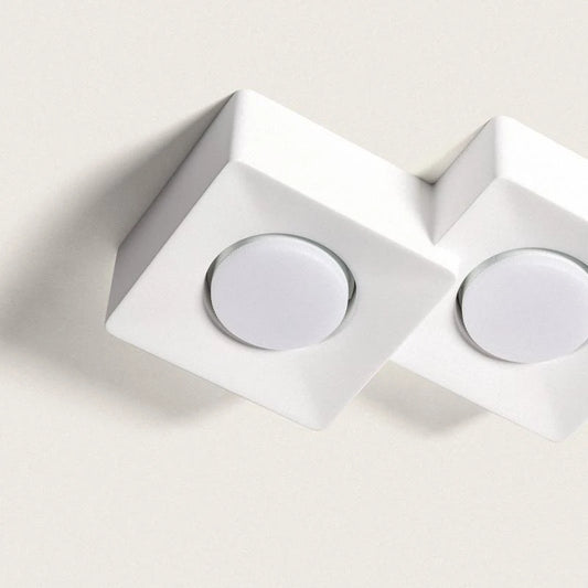 XEMBRANO plafondlamp van gips met twee spots
